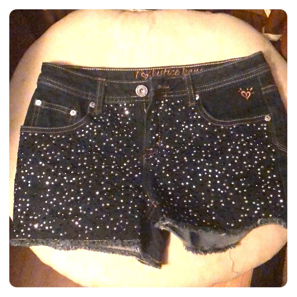 Justice jean shorts